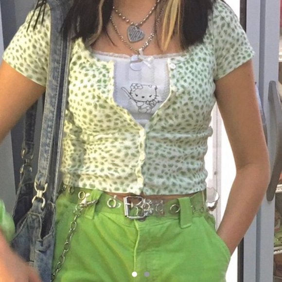 Brandy Melville Tops - Brandy Melville Green Top